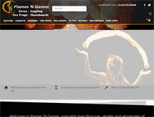 Tablet Screenshot of flamesngames.co.uk